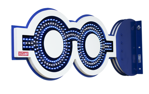 RÓTULO PARA ÓPTICAS MODELO MOSCÚ