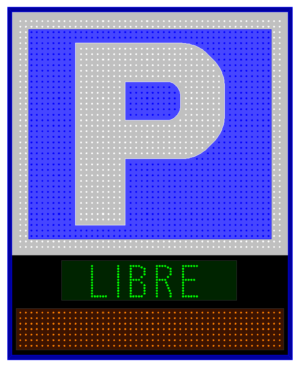 RÓTULO PARA PARKING MODELO CHICAGO P20