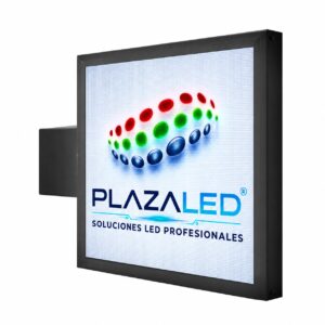 Banderola electrónica LED CERES P5 con logotipo PLAZALED