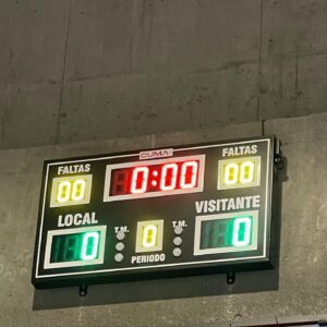 MARCADOR ELECTRÓNICO LED MULTI DEPORTE DÍGITO DE 25 CMS. BASIC /FALTAS