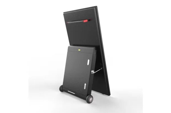 SMART DISPLAY 43, vista trasera con ruedas
